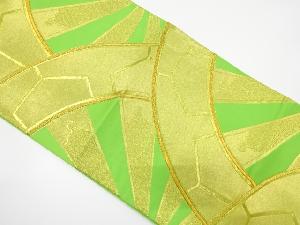 アンティーク　源氏車模様織り出し袋帯（着用可）